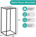 2 PCS Black Vases Flower Stands 23.6", Wedding Centerpieces for Tables, Metal Geometric Flower Vase, Tall Flower, alternate