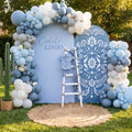 2 Pcs Cielito Lindo Arch Cover, Blue, 6ft 7.2ft in 2.6 ft x 6 ft and 4 ft x 7.2 ft in Blue