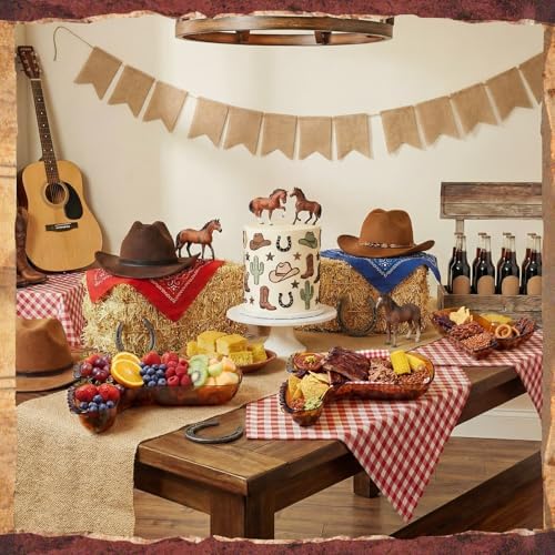 2 Pcs Cowboy Boot Serving Trays Western Theme Party Decorations Brown Plastic Boot Shaped Plates Dessert Platter, alternate