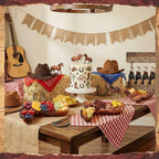 2 Pcs Cowboy Boot Serving Trays Western Theme Party Decorations Brown Plastic Boot Shaped Plates Dessert Platter, alternate