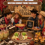 2 Pcs Cowboy Boots Charcuterie Boards Wooden Serving Tray Platters in 11.69x8.82 Inch in Natural, alternate view 7