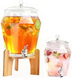 2 PCS Drink Dispenser Set, (1.85 & 0.69 Gal) 2.5 Gallon Capacity