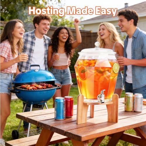 2 PCS Drink Dispenser Set, (1.85 & 0.69 Gal) 2.5 Gallon Capacity, alternate view 2