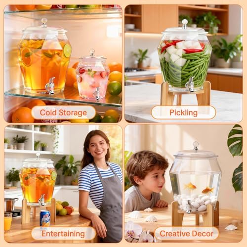 2 PCS Drink Dispenser Set, (1.85 & 0.69 Gal) 2.5 Gallon Capacity, alternate view 7