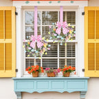 2 Pcs Easter Cabinet Wreath 9" Small Wreaths for Door, alternate view 5