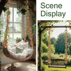 2 Pcs Fall Flower Garland Artificial Daisy Flower Garlands for Decoration, alternate view 5