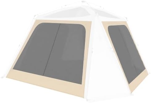 2 Pcs Mosquito Net Curtains, Customized Mesh Curtain for Instant Gazebo, Anti-Bugs, Breathable, Viewing, Buckle
