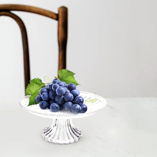 2 Pcs Party Cake Display Tray Clear Acrylic Serving Tray in Transparent, alternate view 6