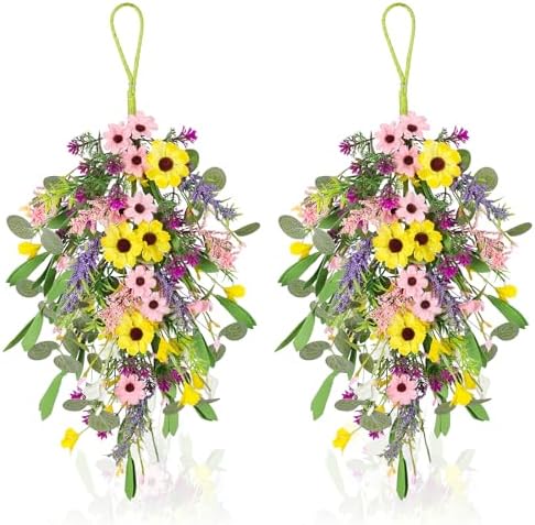 2 Pcs Spring Swags for Front Door