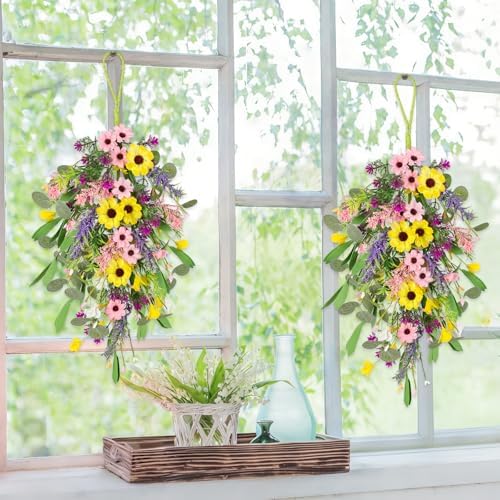 2 Pcs Spring Swags for Front Door, alternate view 4