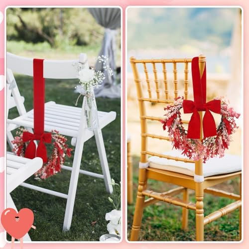 2 Pcs Valentine Heart Wreath 9" Small Wreaths for Door, alternate view 5