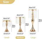 2 Pcs Versatile Metal Flower Arrangement Stand, 13.8in/35cm Height Elegant Wedding Centerpieces Flower Vase, alternate view 5