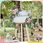 2 Pcs Wedding Arch Decorations, Pink Arch Flowers Swag Peony, alternate view 4