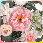 2 Pcs Wedding Arch Decorations, Pink Arch Flowers Swag Peony, alternate view 6