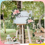 2 Pcs Wedding Arch Decorations, Wedding Arch Flowers Swag, alternate view 4