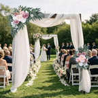 2 Pcs Wedding Arch Flowers Set, Large 21.7in & Small 18.1in, alternate view 6