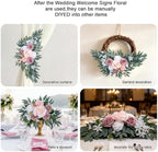 2 Pcs Wedding Arch Flowers Set, Large 21.7in & Small 18.1in, alternate view 7