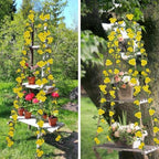 2 Pcs Wildflower Garland Spring Flowers Garland Yellow Artificial Daisy Flowers and Leaves Faux Floral Vine for, alternate