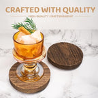 2 Pcs Wood Riser for Display Stand, 4.72inch Holder for Rustic Farmhouse Decor, Tiered Tray Decorations, Round, alternate