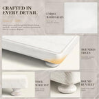 2-Piece Display Risers with Round Edge for Coffee Table, Whitewhsh in Whitewhsh, alternate view 6