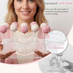 2 Pieces Cake Pop Stands Set with Sticks Kit (Clear) in Clear (with 50pcs sticks), alternate view 6