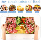 2 Set 16" x 9.45" Chilled Serving Tray for Parties, Gold in Gold, alternate view 4