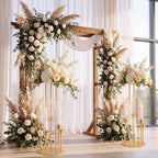 2 Set 5 Arm Gold Candelabra Centerpieces with Flower Stand for Table, 24.4" in Gold, alternate view 7