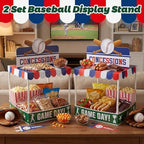 2 Set Baseball Party Decor Concession Treat Stand 20.5" x 12", alternate view 2