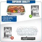 2-Set Chilled Serving Trays with Ice Trays, Shrimp Cocktail Serving Dish in Silver, alternate view 5