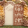 2 Set Cielito Lindo Arch Cover 7.2ft 6.6ft, Brown Stretchy in 7.2 x 4 ft and 6.6 x 3.3 ft in Brown