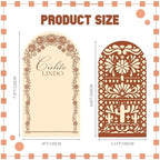 2 Set Cielito Lindo Arch Cover 7.2ft 6.6ft, Brown Stretchy in 7.2 x 4 ft and 6.6 x 3.3 ft in Brown, alternate view 2