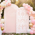 2 Set Cielito Lindo Backdrop Cover 7.2ft 6.6ft Arch Pink in 87 x 47 inch and 79 x 39 inch in Pink, alternate view 3