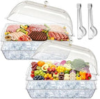2 Set Cold Food Buffet Server Chilled Serving Tray