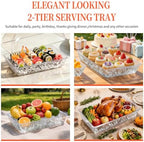 2 Set Cold Food Buffet Server Chilled Serving Tray, alternate view 5