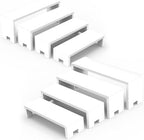 2 Set Large Display Risers White Perfume Riser Wooden Display Stand Cologne Stands 4 Tiered 8Pcs Cupcake Stands