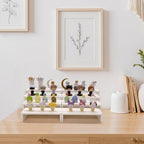 2 Set Large Display Risers White Perfume Riser Wooden Display Stand Cologne Stands 4 Tiered 8Pcs Cupcake Stands, alternate