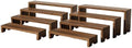 2 Set Large Wooden Tiered Riser Stand for Vendor Booth Events Stackable Cupcake and Dessert Display Farmhouse