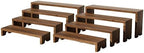 2 Set Large Wooden Tiered Riser Stand for Vendor Booth Events Stackable Cupcake and Dessert Display Farmhouse