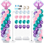 2 Set Mermaid Balloon Column Stand Kit
