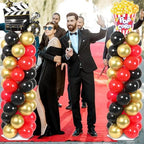 2 Set Movie Night Balloon Column Stand Kit Adjustable Popcorn Balloon Decor, alternate view 2