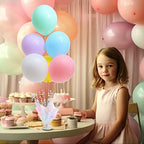 2 Set Pastel Birthday Decorations Rainbow Party Table Balloons Centerpiece Stand Kit for Girls Baby Shower, alternate view 5