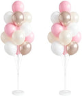 2 Set Pastel Gold Balloon Column Adjustable Kit For Party in 26 Count (Pack of 2) in Champagne Pink Metallic