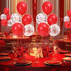 2 Set Red Balloon Centerpieces for Tables Red Balloons Stand Kit for Birthday Party Graduation Baby Shower, alternate view 3