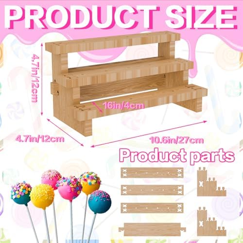 2 Set Upgraded Cake Pop Stand, Lollipop Cakesicle Cake Pop Holder Stand Display Holder Supplies (Cake Pop Stand), alternate