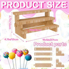 2 Set Upgraded Cake Pop Stand, Lollipop Cakesicle Cake Pop Holder Stand Display Holder Supplies (Cake Pop Stand), alternate