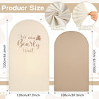 2 Set We Can Bearly Wait Arch Backdrop Cover 7.2ft 6.6ft in 87 x 47 inch in Brown, alternate view 2