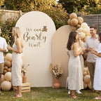 2 Set We Can Bearly Wait Arch Backdrop Cover 7.2ft 6.6ft in 87 x 47 inch in Brown, alternate view 4