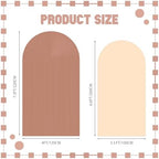 2 Set Wedding Arch Cover, Boho Ripple & Solid Stretchy Backdrop Cover in 7.2 ft & 6.6 ft in Boho Color, alternate view 2