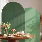 2 Set Wedding Arch Cover Green Ripple & Solid Color Stretchy Backdrop Cover in 7.2 ft in Green