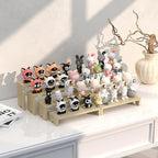 2 Set Wooden Tiered Risers Display Stands for Vendor Events, Stackable Wood Cupcake Display Stand, Farmhouse, alternate view